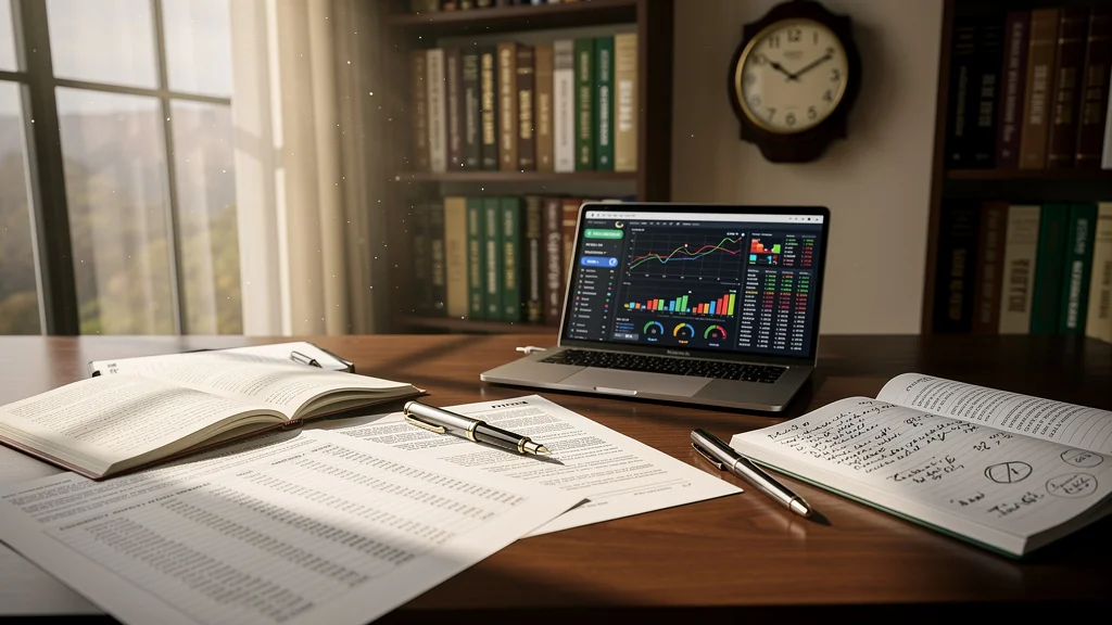 Bureau moderne hyperréaliste illustrant l’analyse critique des SCPI comme placement financier tranquille